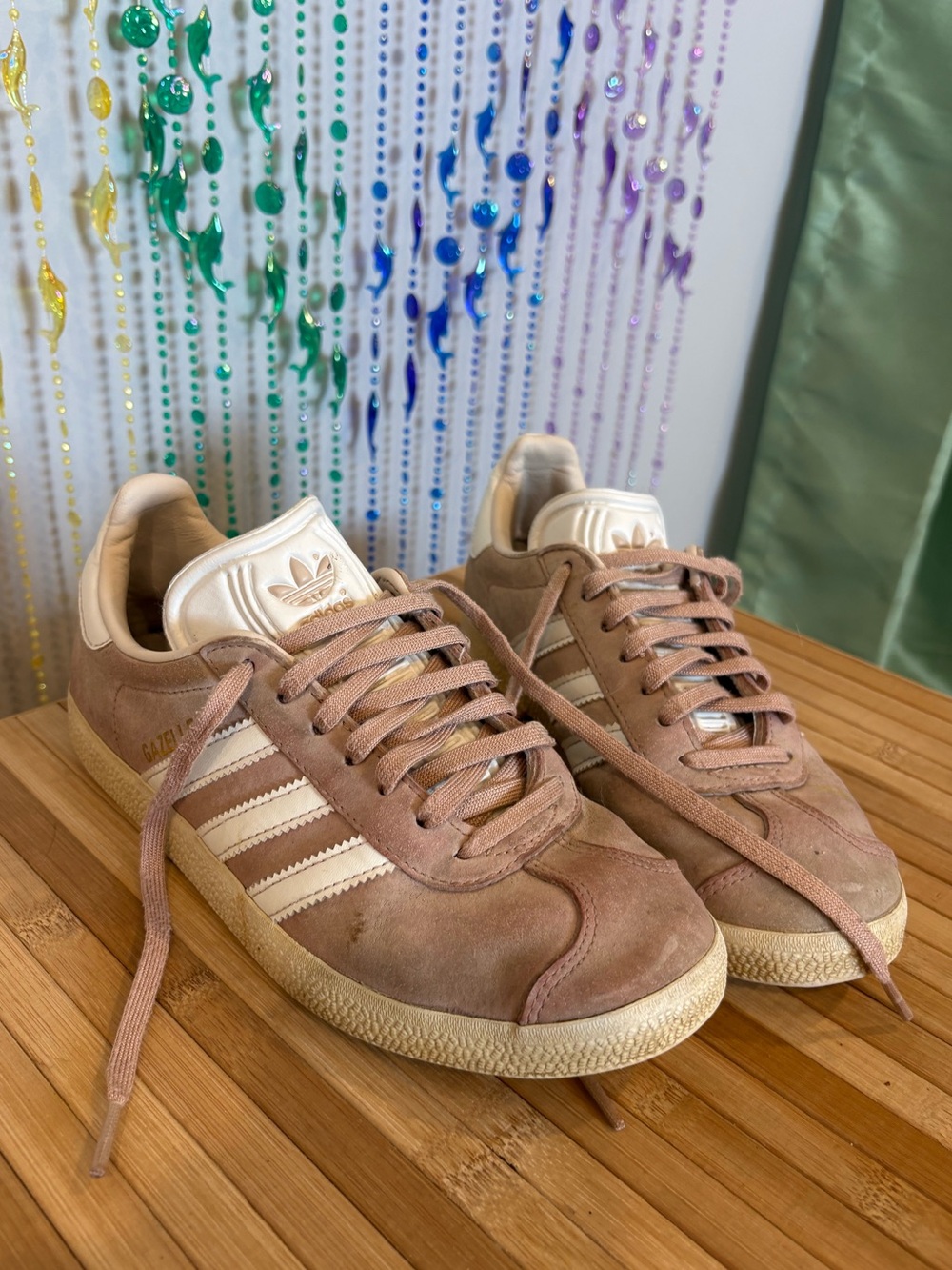 Adidas Samba Suede Sneakers in Brown and Cream